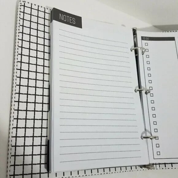 BUNDLE Binder Planner The Paper Studio Agenda 52 Pink / Polka Dot Positive Quote - Picture 15 of 16